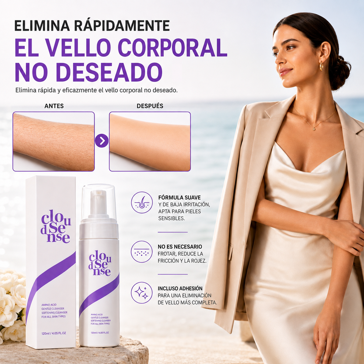 Crema depiladora